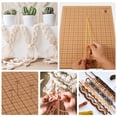 thumbnail image 4 of EASTIN Macrame Board with Pins 12x16in Double Side Macrame Project Board with Grids Portable Braiding Board with Instructions Reusable Macrame Board and Pins, 4 of 9