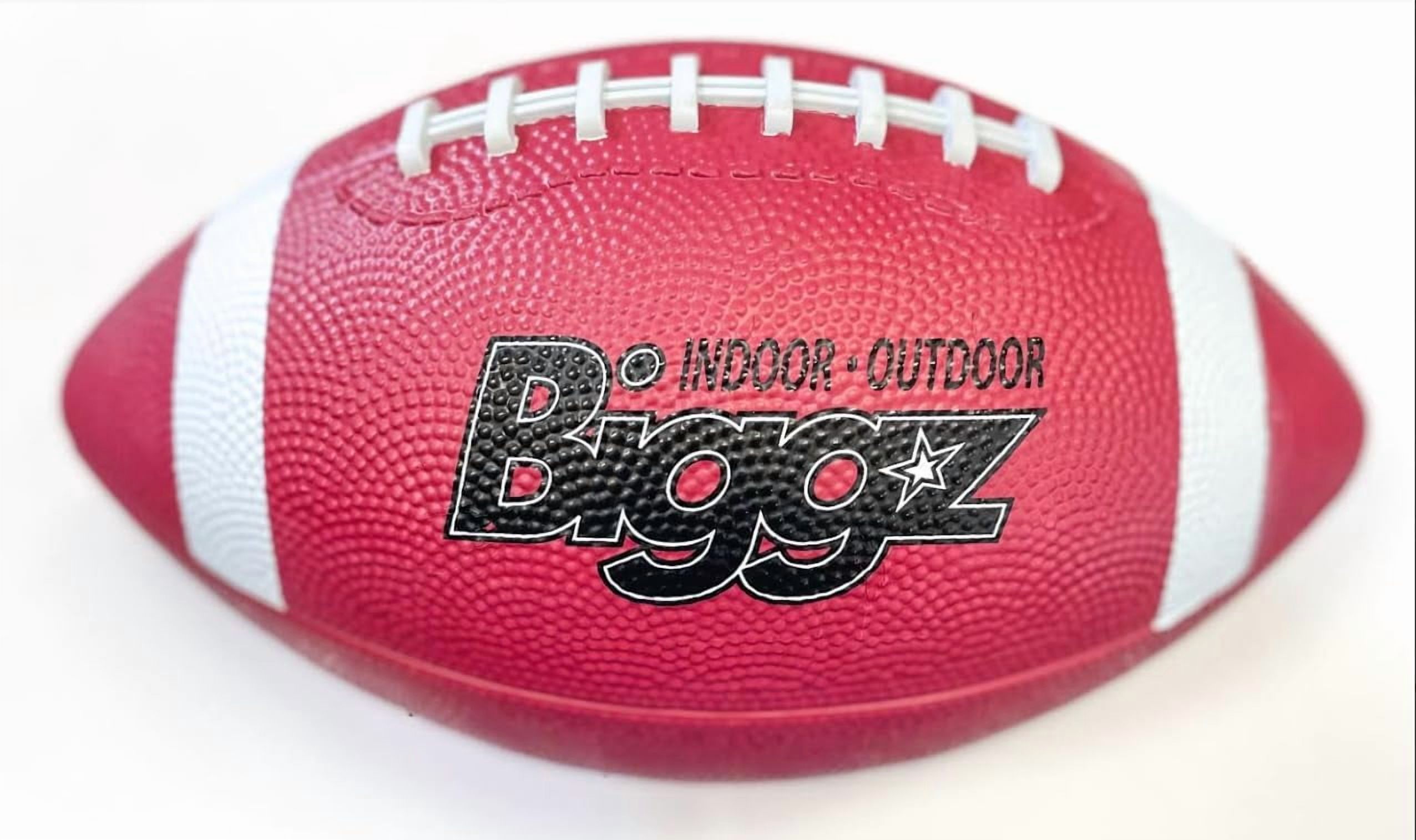 Biggz Junior size Footballs (6 pack) with (1) Hand Pump