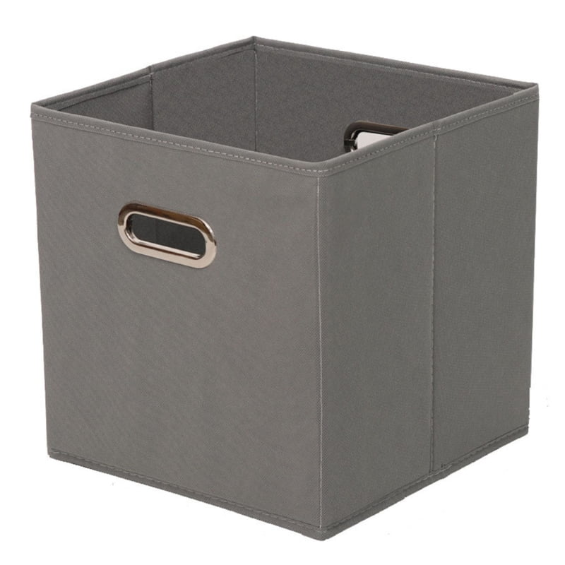 ZUARFY Cloth Cube Storage Boxes with Double Metal Handle Collapsible