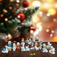 thumbnail image 6 of Nativity Scene Set Wooden Christmas Nativity Scene Miniature Holy Family Figurines Minimalism Boho Tabletop Christmas Manger Decorations for Indoor Home Mantel Display (Not Include Box), 6 of 8