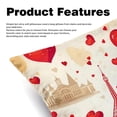 thumbnail image 2 of Eiffel Tower Set with Unique CoversPatterns - 2 Pack Decorative Pillows for Bed - Includes Pillow Inserts - Available in 16x16, 18x18, 20x20 Inches for Any Occasion, 2 of 6