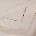 thumbnail image 2 of Fennco Styles Toscana Contemporary Hemstitched Linen Blend 65 x 140 Inch Table Cloth for Dinner Table, Parties, Wedding Decorations, Natural, 2 of 4