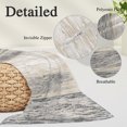 thumbnail image 3 of Gray Wooden Queen Size Pillow Cover, Pillowcase Protectors with Zipper, Breathable Decorative Throw Pillow Case Cover, Farmhouse Brown Vintage Distressed Pillow Shams for Couch Sofa 20x30Inch, 3 of 9