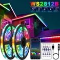 thumbnail image 2 of Tira de luces LED con Bluetooth WS2812B, cinta de diodo Flexible RGBIC, lámpara de neón RGB5050, retroiluminación de TV, decoración luminosa para dormitorio, 2 of 4
