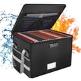thumbnail image 1 of navor Fireproof Document Storage Box with Lock – Fireproof & Waterproof Collapsible File Organizer for Letter/Legal Files, Home & Office Safe Box (Black), 1 of 6