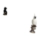 thumbnail image 5 of Figura de escritorio, estatua de gato, figura de loro, estatua de pájaro, resina, adorno animal único, adecuado para regalar, decoración del hogar., 5 of 8