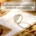 thumbnail image 6 of Witches Protection Knot Ring, Protect Your Loved Ones, Witch's Knot Ring with Rose Gold Detail, Spiritual Jewelry Gift for Women, Valentine's Day, Birthday, 6 of 9