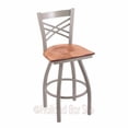 thumbnail image 4 of Holland Catalina XL 25" Counter Stool - Nickel/Natural Maple Seat, 4 of 7