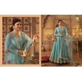 thumbnail image 4 of Eid Special Pakistani Designer Salwar Kameez Suits Indian Anarkali Gown Dress ( Blue, 3XL - 48 ), 4 of 5