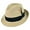 Tan, variant on Toyo Straw Braid Trilby Fedora Hat - L - Black