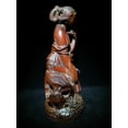 thumbnail image 3 of vintage wood wooden carved carving figure antique doll hand carved figurines art statuette femme decoration, 3 of 4