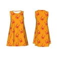 thumbnail image 7 of Logiee Red Crab Print Summer Dresses for Women,Beach Sleeveless Flowy Pocket Tshirt Tank Sundresses,Women's Sleeveless Dress, 7 of 7