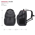 thumbnail image 3 of SWISSGEAR Stride ScanSmart Laptop Backpack, Dark Gray, Feature Packed for School, Travel, Everyday, 3 of 17