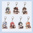 thumbnail image 4 of Genshin Impact llavero de juego de Anime, llavero de personaje de dibujos animados de doble cara para mujeres y hombres, bolso de coche, funda de teléfono, regalo colgante para fanáticos, 4 of 4