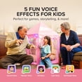 thumbnail image 3 of myFirst Voice 2 Kids Karaoke Machine Portable Bluetooth Speaker, Wireless Microphone, 5 Voice Changer (Pink), 3 of 6