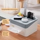 thumbnail image 5 of Apuakthei - Funda para caja de pañuelos cuadrada - Soporte decorativo para caja de pañuelos con forma de cubo y bandeja, elegante soporte para pañuelos faciales para tocador de baño, mesa de tocador,, 5 of 6