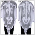 thumbnail image 3 of OurWarm Halloween Poncho for Women Black Lace Spider Web Cape Skeleton Poncho Adult Size Day of The Dead Costume 60 x 60 Inch, 3 of 4