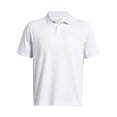 thumbnail image 3 of Men's Under Armour Performance 3.0 Stripe Polo Color: White Blue Mirage Size: S, 3 of 5