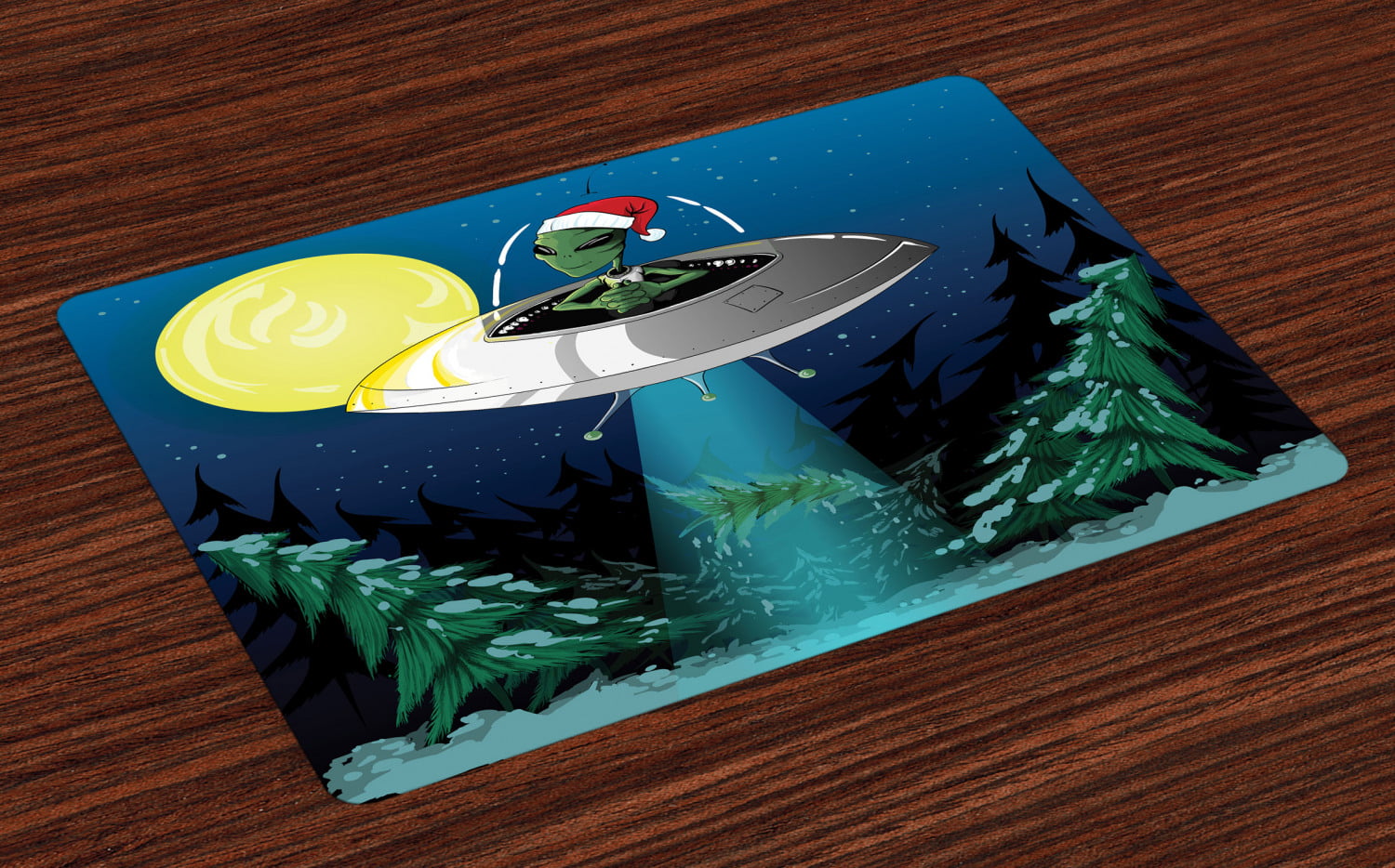 SET OF 5 ALIEN PLACEMATS AND CRAYONS FREE SHIPPING 