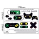 thumbnail image 3 of Fiudx Adhesivo de Pared para Sala de Juegos, Decoración Artística de Pvc Extraíble, Seguro y Ecológico, Ideal para Paredes, Azulejos, Vidrio, Muebles, Sala de Estar o Dormitorio, Personalizable, Prec, 3 of 7
