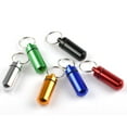 thumbnail image 2 of Unique Bargains 2pcs Chrome Waterproof Aluminum Pill Bottle Cache Holder Container Keychain, 2 of 7