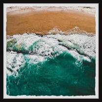 Marmont Hill Ocean Swells Framed Wall Art, 18" x 18"