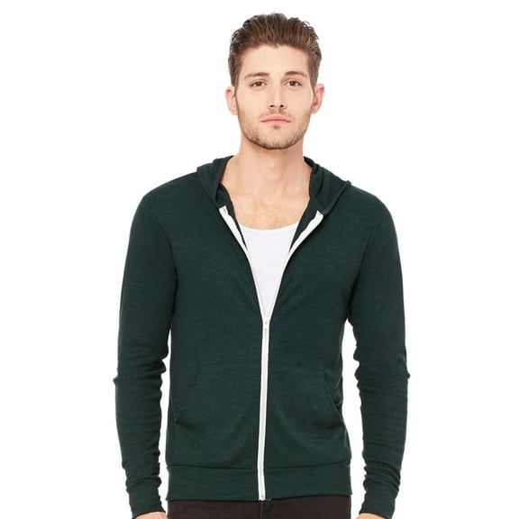 Bella Canvas Unisex Triblend Full-Zip Lightweight Hoodie - 3939