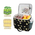 thumbnail image 2 of FORMRS Insulated Cooler Bag 24 Cans Capacity Soft Leakproof Lunch Box with Side Pockets, Black Volleyball Pattern, 2 of 7
