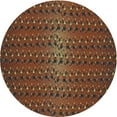thumbnail image 1 of Ahgly Company Machine Washable Indoor Round Transitional Sienna Brown Area Rugs, 4' Round, 1 of 7