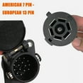 thumbnail image 3 of Trailer Connector Adapter, 15pin Weatherproof Trailer Connector Socket Excellent Conductivity Secure Connection Plug and Play  for Boat, 3 of 7