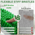 thumbnail image 6 of ILAVCLEAN Heavy Duty Scrub Brush Shower Cleaning Scrubber Brush Stiff Bristles with Handle for Carpet Bathroom Kitchen and Tub- 2 Pack(Green), 6 of 7