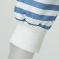 thumbnail image 5 of Bibifish Womens Sweatshirts Gray & White Striped Casual Sweatshirts Soft Lightweight Casual Home Daily Shopping Outings Chic Classic Pullover Tops, 5 of 5