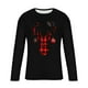 thumbnail image 4 of Blusas y camisas de manga larga y cuello redondo para hombre, informales, con estampado navideño, deportivas, de poliéster., 4 of 5