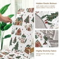 thumbnail image 5 of Yayeee 4 Pack Dining Chair Covers Stretch Parson Chairs Slipcovers Seat Protector, Brown Christmas House, 5 of 6