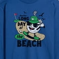 thumbnail image 3 of Instant Message - Long Day at the Beach Golfing  - Men's Long Sleeve Graphic T-shirt, 3 of 6