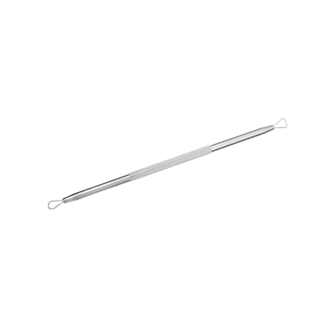 Vogacara Extractor de espinillas portátil de acero inoxidable para hombres y mujeres, lavable reutilizable para acné, herramienta de Ayudas para vestirse con gancho de botón Tipo 1
