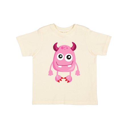 

Inktastic Cute Monster Smiling Monster Pink Monster Horns Gift Toddler Boy or Toddler Girl T-Shirt