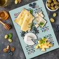 thumbnail image 5 of Xo Cutting Board, Doodle Style Tic Tac Toe Game Set Table with X and O Letters Design, Decorative Tempered Glass Cutting and Serving Board, Large Size, Black White and Red, by Ambesonne, 5 of 5