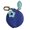 Blueberry, variant on Blueberry Coin Purse Charm PU Leather Mini Wallet Keychain – Cute Fruit Bag Charm for Girls & Women