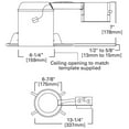 thumbnail image 4 of Halo 11888778 Led Recessed Remodel Housing, 6", 4 of 5