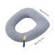 thumbnail image 3 of Cojín de asiento de inodoro de punto suave | Funda impermeable para asiento de inodoro | Alfombrilla de inodoro acolchada y cómoda para el baño, 3 of 6