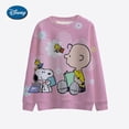 thumbnail image 4 of Suéter de cuello redondo con estampado de dibujos animados de Snoopy en color rosa para mujer, sudadera con capucha informal, holgada y bonita, 4 of 5