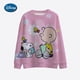 thumbnail image 4 of Suéter de cuello redondo con estampado de dibujos animados de Snoopy en color rosa para mujer, sudadera con capucha informal, holgada y bonita, 4 of 5