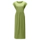 thumbnail image 4 of TopLLC Vestidos de verano para mujer,Vestido largo para mujer,Vestido largo de algodón con cuello redondo, sin mangas, cuello redondo, estilo retro, talla grande,Vestidos de verano para mujer,Green, 4 of 6