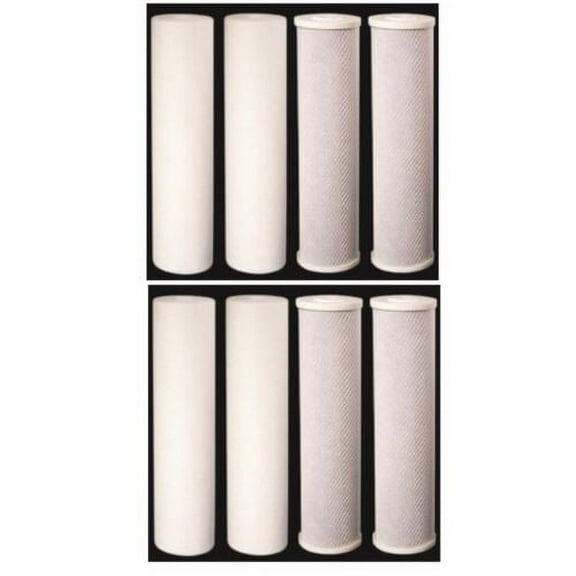 Big Blue CTO Carbon Block & Sediment 20”x4.5" Replacement Filter Cartridges Set