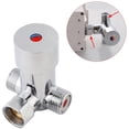 thumbnail image 2 of G1/2 Automatic Faucet Temperature Control Mixer Tap Hot Cold Water Mixer 3 Ways Thermostatic For Wash Basin Water Toilet, 2 of 8