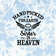 thumbnail image 4 of Inktastic Handpicked for Earth by My Sister in Heaven with Angel Wings Boys or Girls Baby Bodysuit, 4 of 5