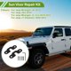 thumbnail image 3 of Reparación de visera del sol 1 juego de Unique Bargains para Jeep Wrangler JK 18, clip de visera del sol de aleación de aluminio negro, 3 of 6