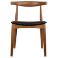 thumbnail image 5 of 2xhome Set of 2 Wooden Farmhouse Dining Chairs with PU Leather Seat Cushion, Mid Century Accent Chairs for Kitchen, Dining Room, or Office, Espresso (Unassembled), 5 of 7
