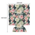 thumbnail image 3 of Can Sleeves 2 PCS Summer Can Sleeve Covers Pink and White Gouache Floral Pattern Beer Cooler Sleeve for Birthday Party Decoration (3.9In X4.9 In), 3 of 3
